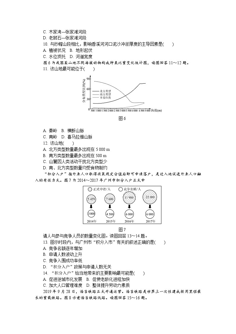 江苏省苏锡常镇四市2020届高三第二次模拟考试（二模）地理试题含答案03