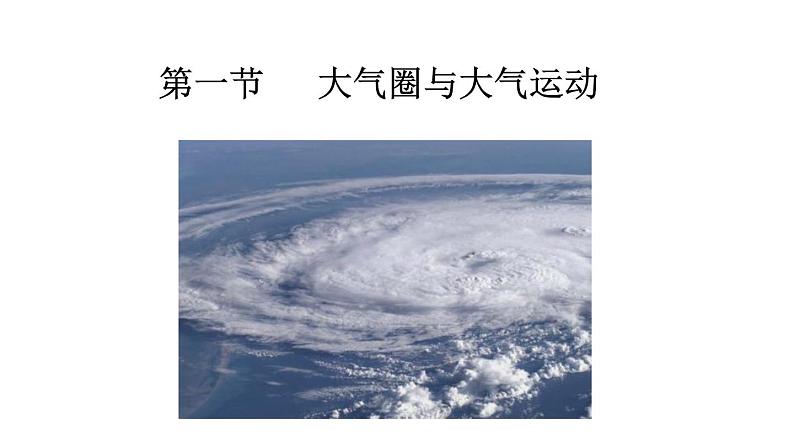 2.1 大气圈与大气运动（课件）-2020-2021学年高一同步课堂（新教材鲁教版必修第一册）第1页