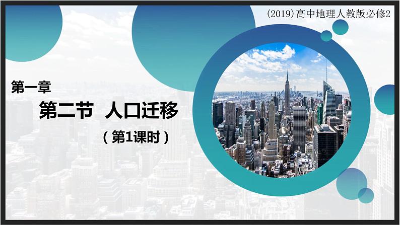 人教版2019高中地理必修二2.1什么是人口迁移 影响人口迁移的因素 课件第1页