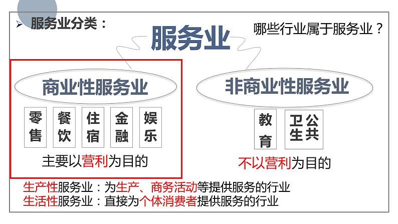 人教版2019高中地理必修二3-3.1服务业区位因素及其变化B课件第3页