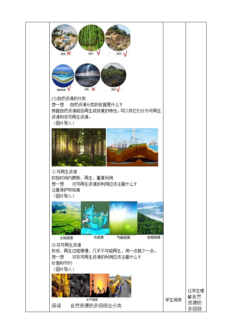 1.1  自然资源的数量、质量及空间分布  教学设计02