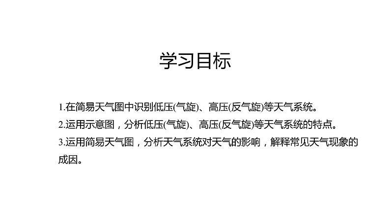 第一节　常见的天气系统课时2  低压(气旋)与高压(反气旋)  课件（29张PPT）02