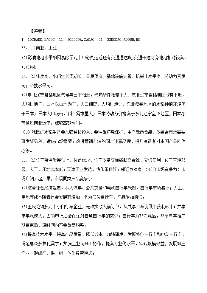 2022绵阳南山中学高一下学期期中考试地理PDF版含答案（可编辑）01