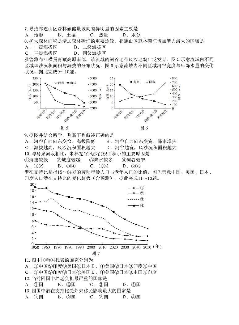 2022届山东省临沂市高考二模地理试题03