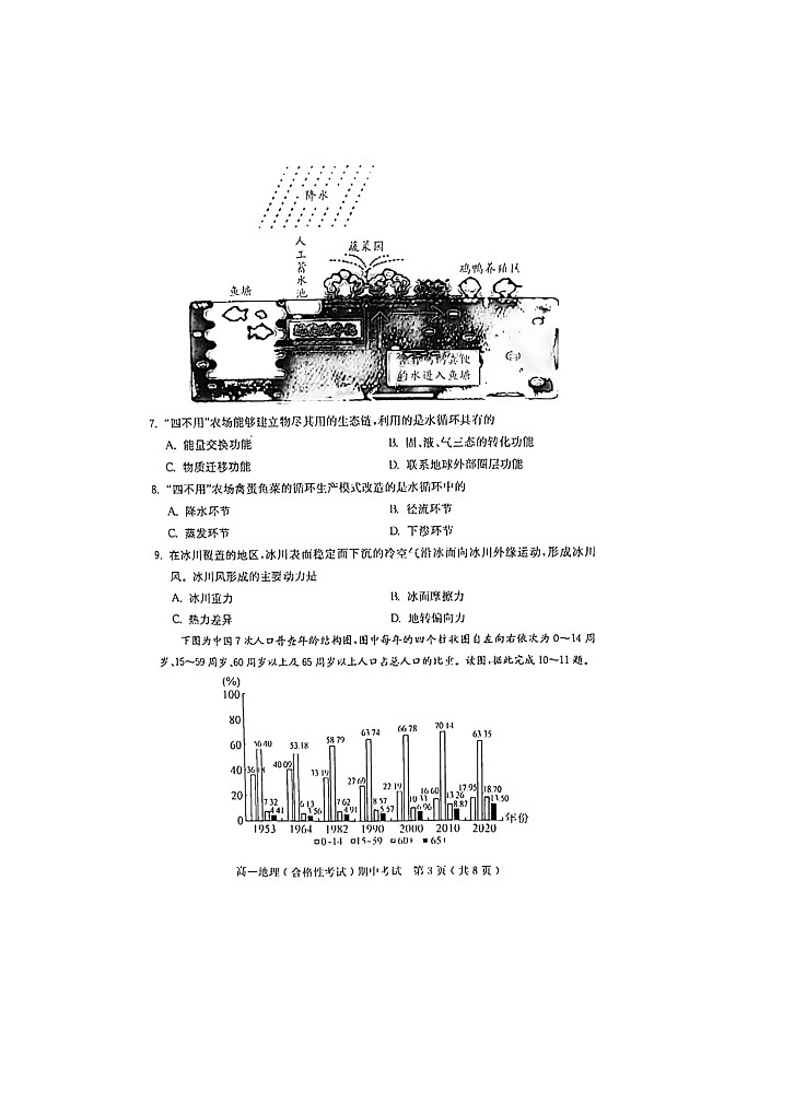 广东省茂名市电白区2021-2022学年高一下学期期中考试地理试题（合格性）（含答案）03