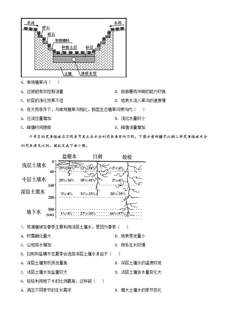 2022广东省粤港澳大湾区高三下学期4月联合模拟考试地理含答案03