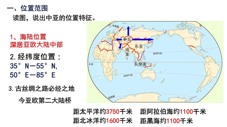 030中亚（自然环境）2023届高三地理一轮总复习第二部分世界地理之中亚第1课时课件PPT第3页