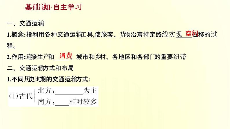 浙江专用湘教版高中地理必修2第四章区域发展战略第一节交通运输与区域发展课件第3页