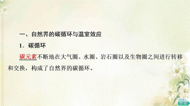 鲁教版高中地理选择性必修3第2单元生态环境与国家安全第1节碳排放与环境安全课件05