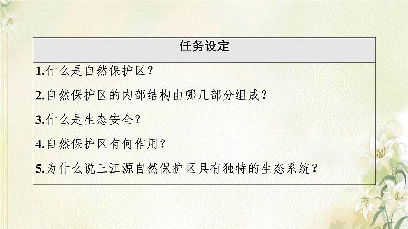 鲁教版高中地理选择性必修3第2单元生态环境与国家安全第2节自然保护区与生态安全课件03