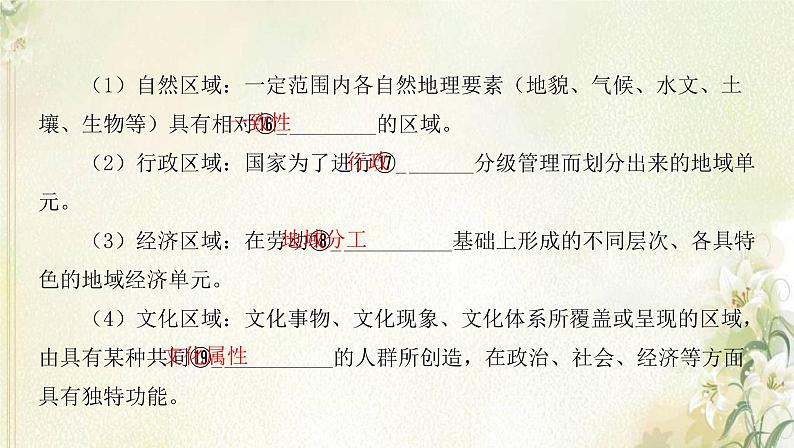 湘教版高中地理选择性必修第二册第一章认识区域第一节区域及其类型课件08