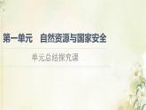 鲁教版高中地理选择性必修3第1单元自然资源与国家安全单元总结探究课课件