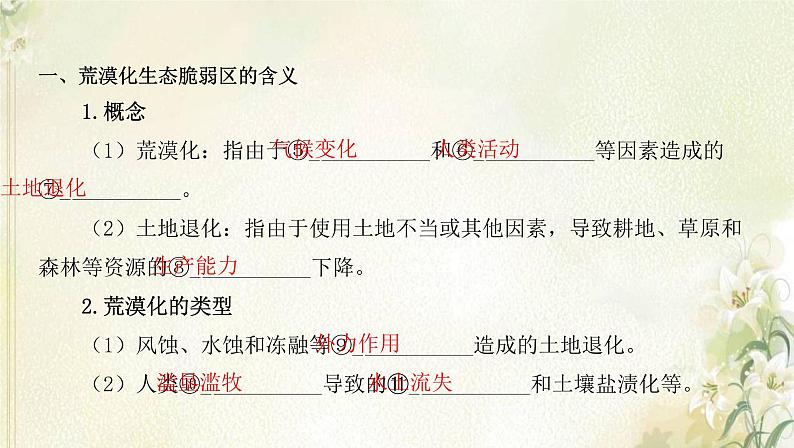 湘教版高中地理选择性必修第二册第二章区域发展第四节生态脆弱区的综合治理__以我国荒漠化地区为例课件04