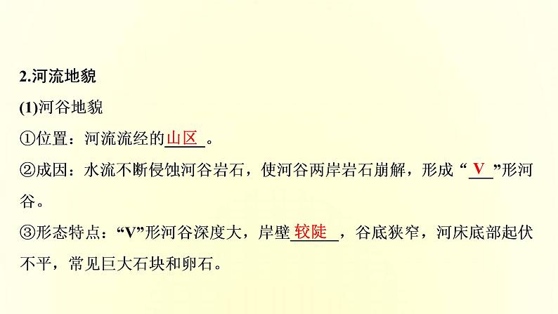 新人教版高考地理一轮复习第四章地貌第9讲常见地貌类型和地貌的观察课件08