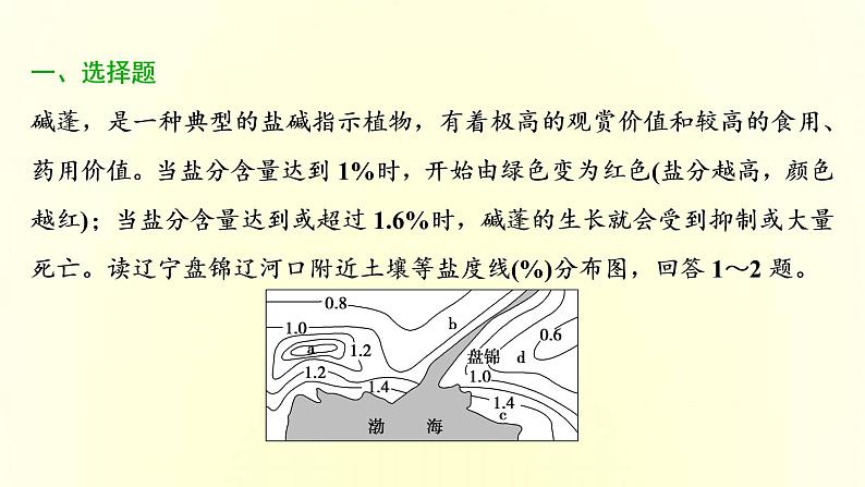 新人教版高考地理一轮复习第五章植被与土壤章末综合检测课件第2页