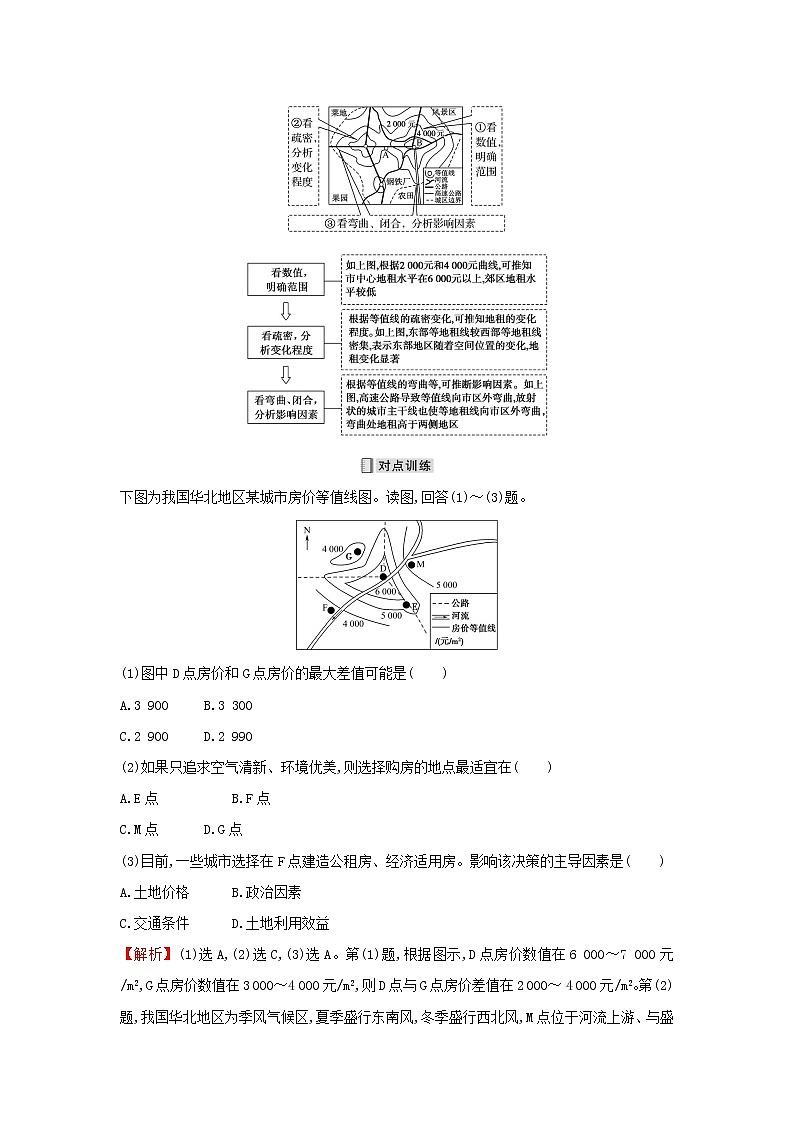 浙江专用湘教版高中地理必修2第二章城镇和乡村阶段提升课学案第3页