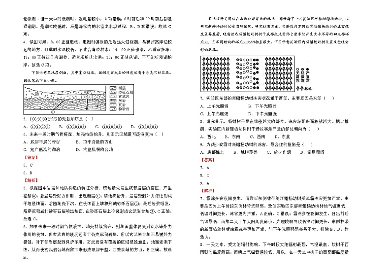 地理（新高考）2022届高考考前冲刺卷（五）教师版第2页