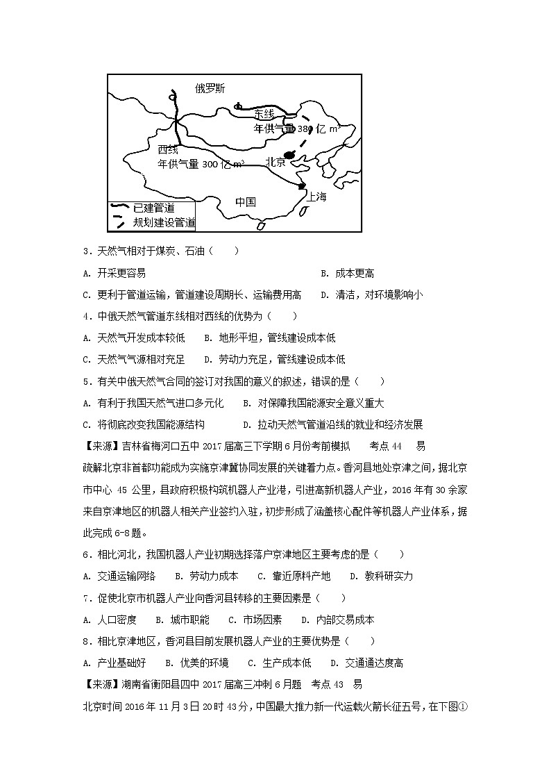 2022年高考地理二轮复习专题十五区域经济发展练习含解析第2页