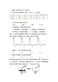 人教版 (2019)必修 第一册第二章 地球上的大气第二节 大气受热过程和大气运动课时训练