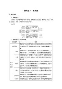 2022年高考地理二轮复习 专题8 微专题15　服务业