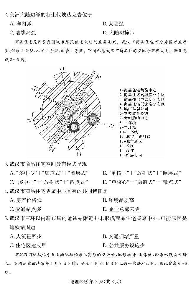 2022娄底市高考仿真模拟考试——地理试卷02