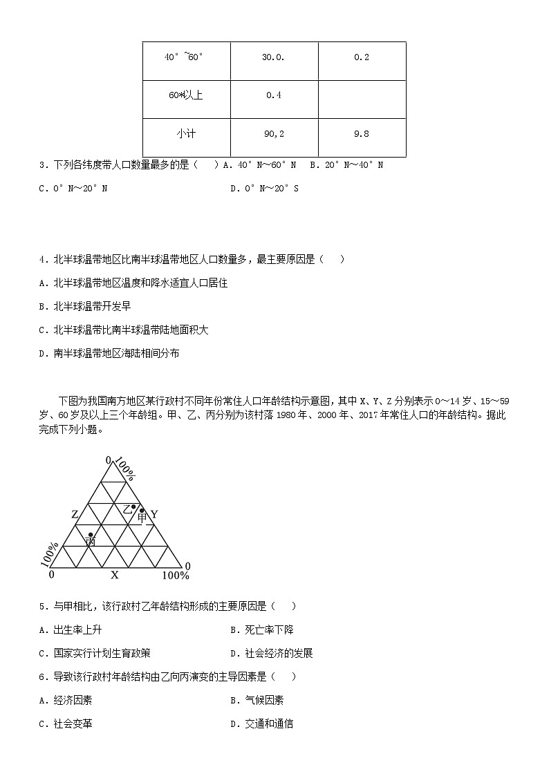 2021金华曙光学校高一下学期第一次阶段考试地理试题含答案02