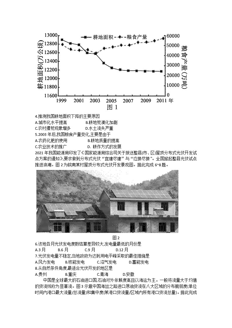 山东省临沂市多区县2021-2022学年高二下学期期中考试地理试题（含答案）02