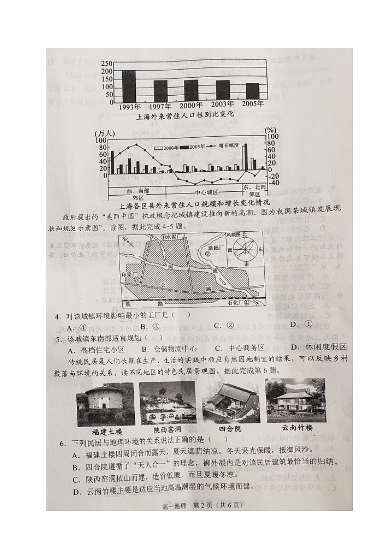 2021沈阳郊联体高一下学期期中考试地理试题扫描版含答案第2页