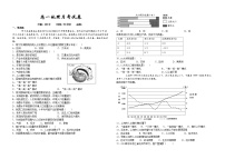 2021上饶余干县三中、蓝天实验学校高一下学期第一次月考地理试题含答案