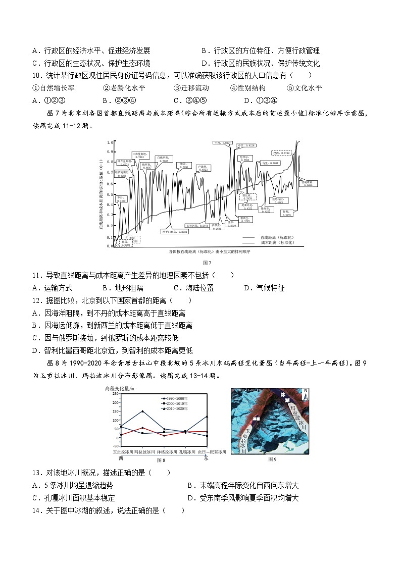 2022厦门双十中学高三热身考地理试题含答案03