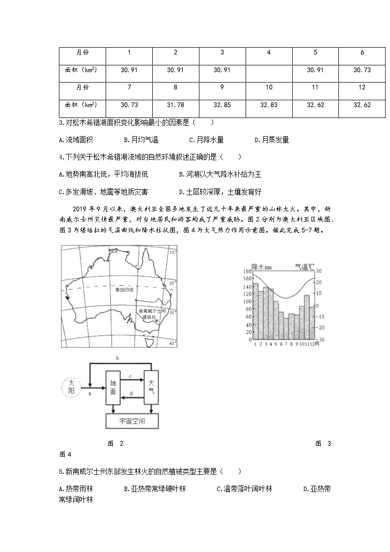 2022长春高三上学期质量监测（一）地理试题含答案第2页