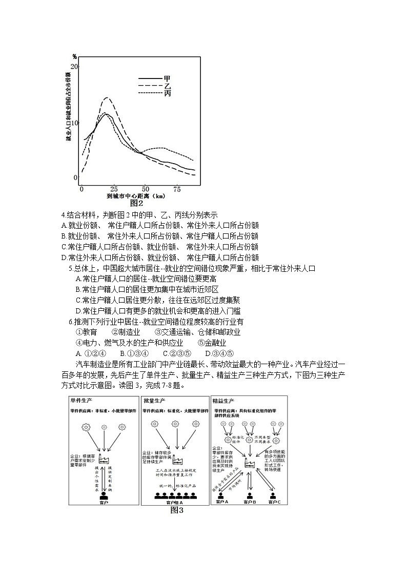 2022安徽省六校教育研究会高三上学期8月第一次素质测试地理试题含答案第2页