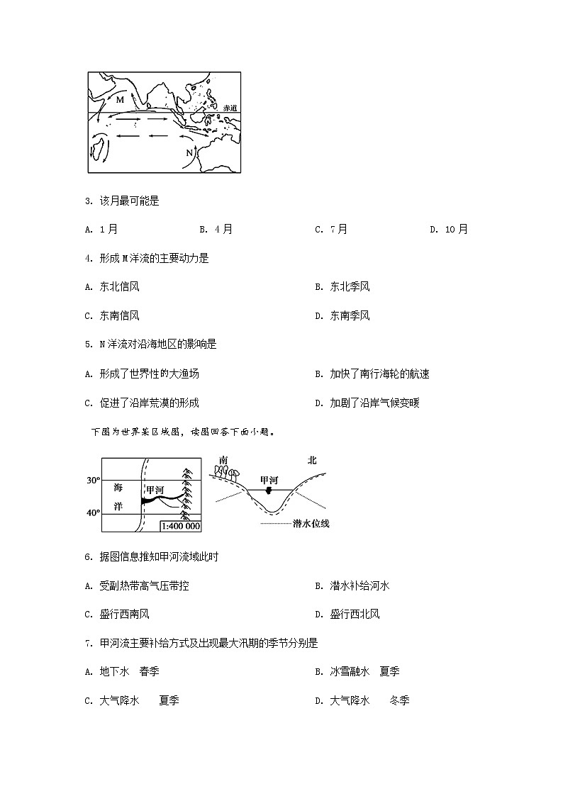 2022营口二中高二上学期第一次月考地理试题含答案02