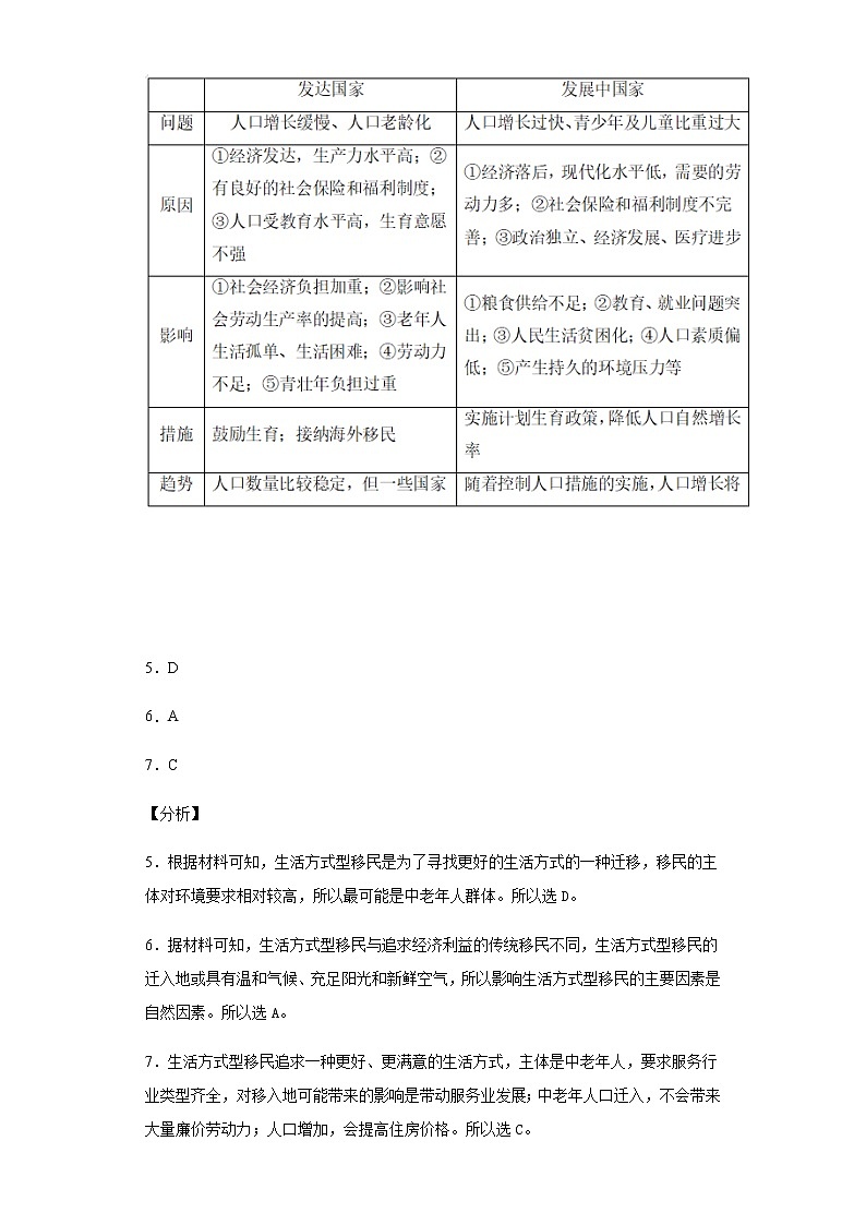 2021·2022安徽华星学校高二地理入学考试卷- - 答案第3页