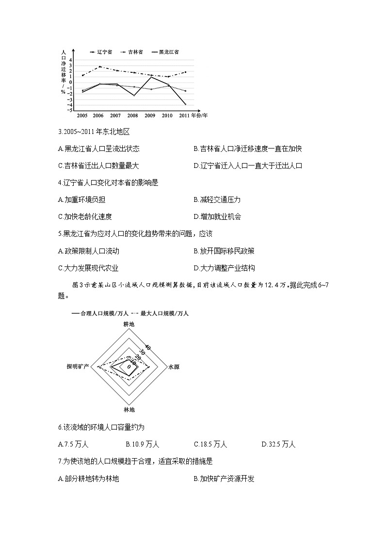 2022成都蓉城名校联盟高二上学期入学联考地理试题含答案02