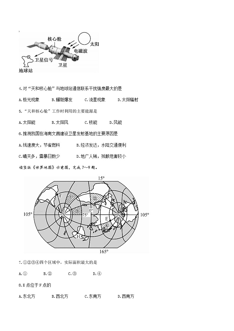 2021河南省商周联盟高二下学期6月联考地理试题含答案第2页
