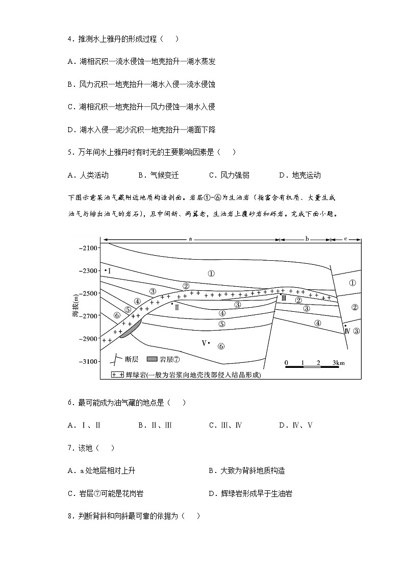 2021徐州运河高级中学高二下学期期中考试地理试题含答案第2页