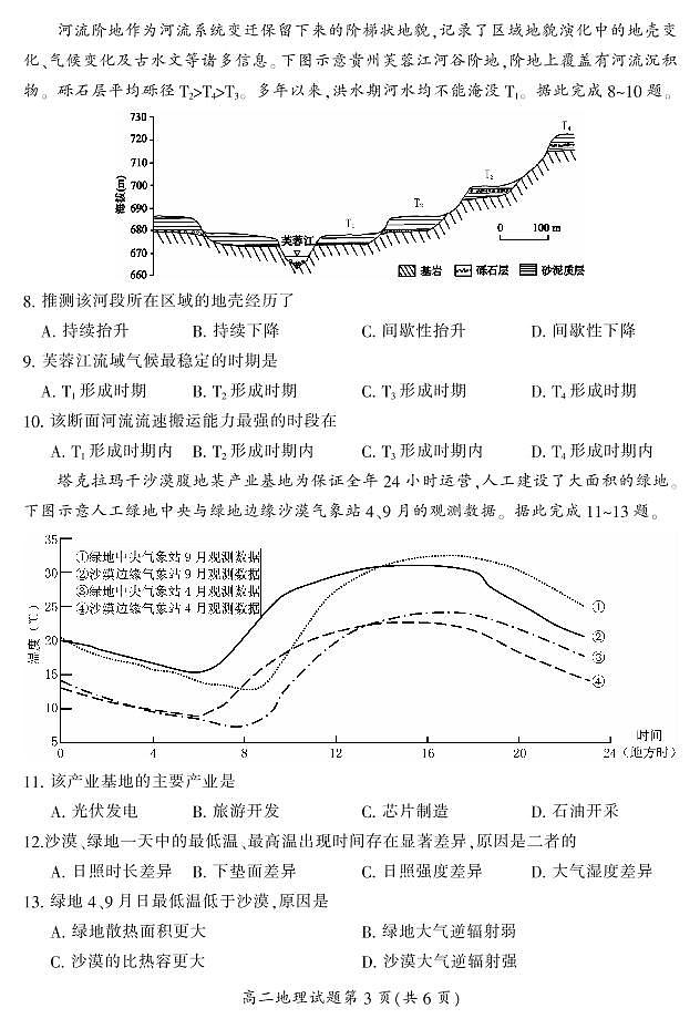2021郴州高二下学期期末考试地理试题PDF版含答案第3页