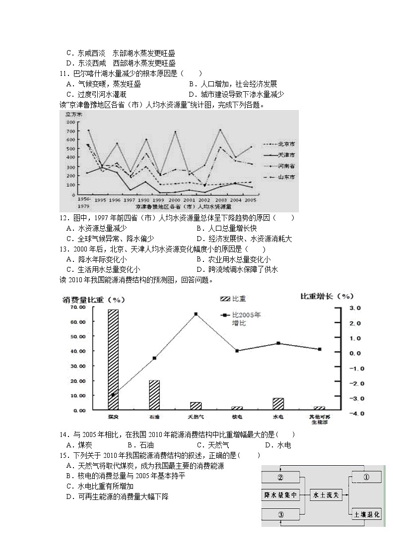 2021万荣县二中高二下学期第3次周考地理试卷含答案第3页