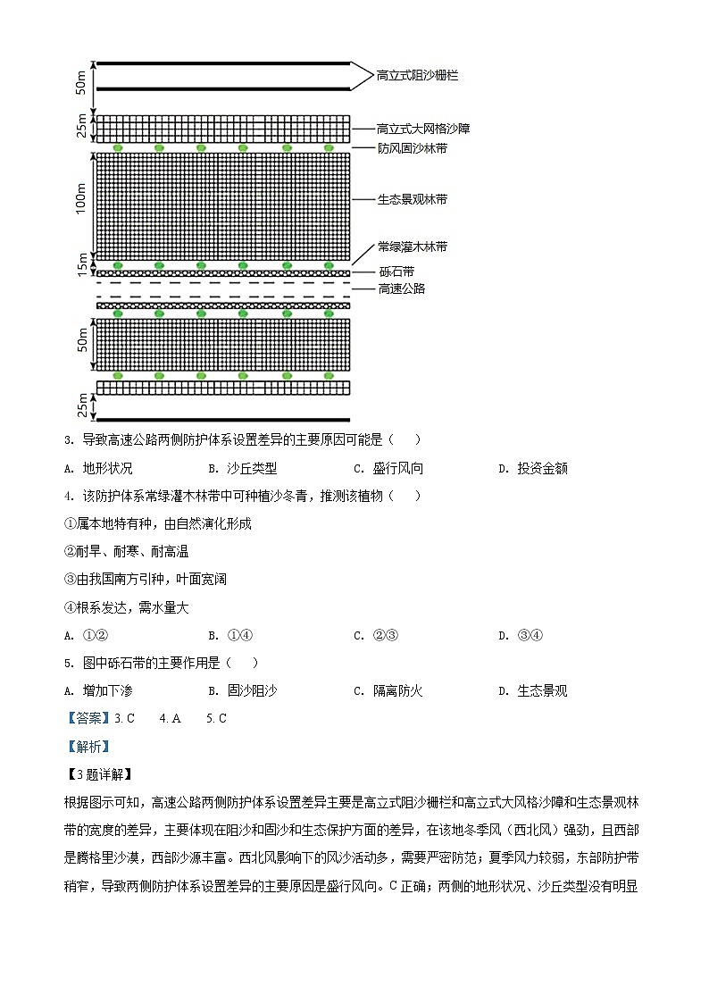 精品解析：四川省遂宁中学校2021-2022学年高二下学期期中地理试题（解析版）第2页