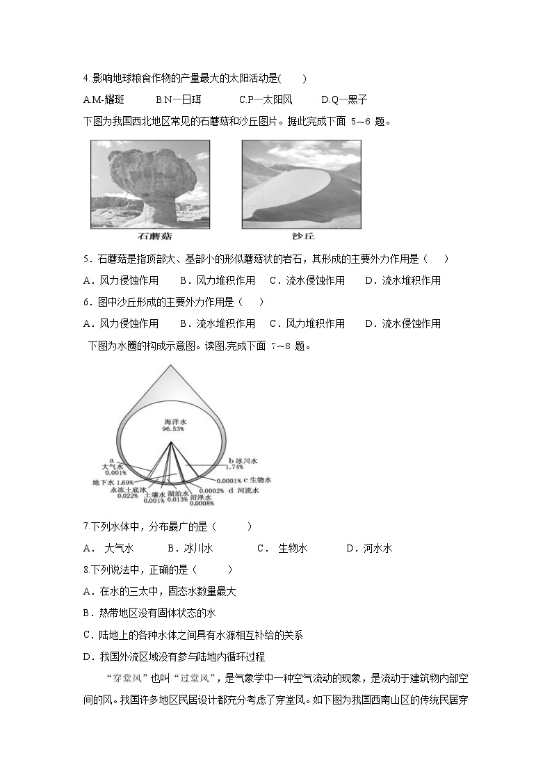 2022年黑龙江省普通高中学业水平合格性考试高一地理仿真模拟试题(五）02