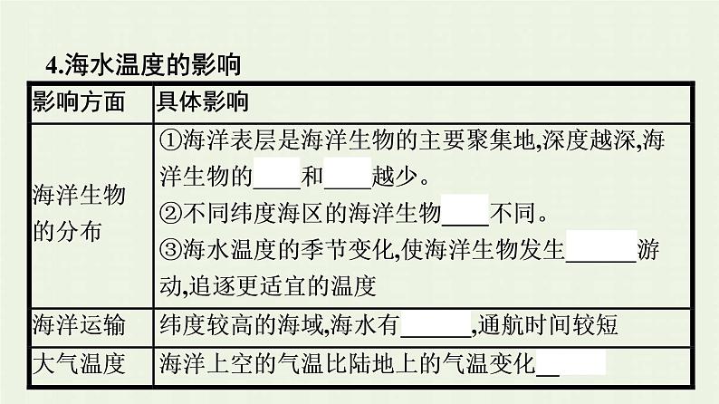 新人教版高中地理必修第一册第三章地球上的水第二节海水的性质课件第8页