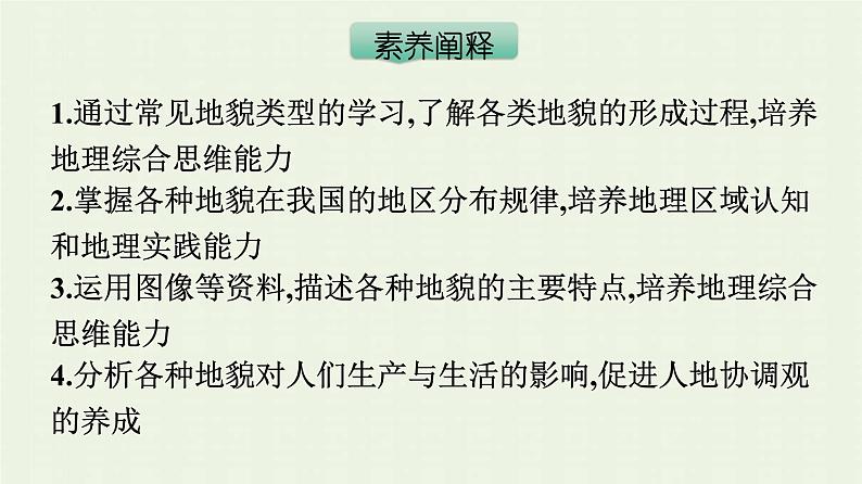 新人教版高中地理必修第一册第四章地貌第一节常见地貌类型课件第4页