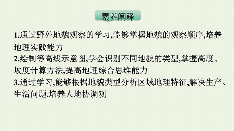 新人教版高中地理必修第一册第四章地貌第二节地貌的观察课件第4页