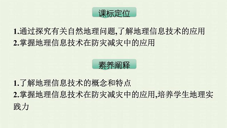 新人教版高中地理必修第一册第六章自然灾害第四节地理信息技术在防灾减灾中的应用课件第3页