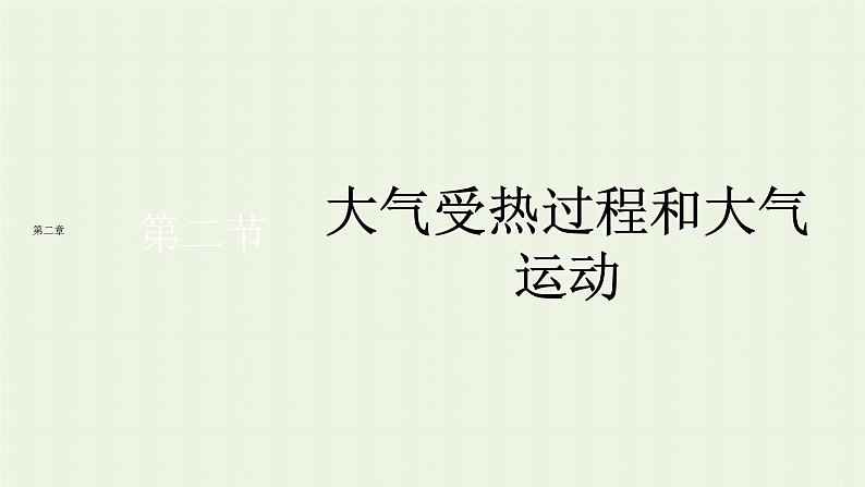 新人教版高中地理必修第一册第二章地球上的大气第二节大气受热过程和大气运动课件第1页