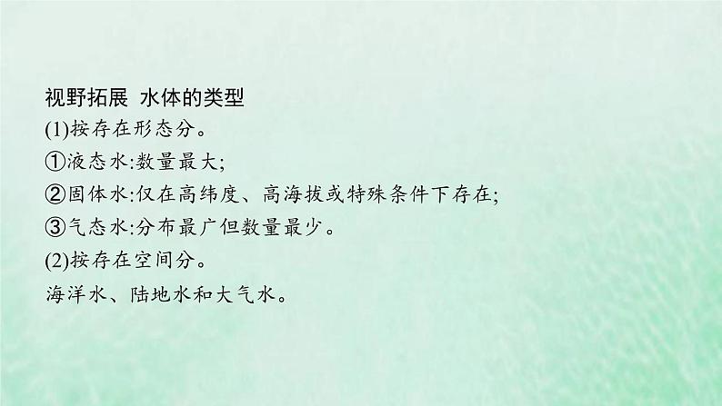 新人教版高中地理选择性必修1第四章水的运动第一节陆地水体及其相互关系课件第7页