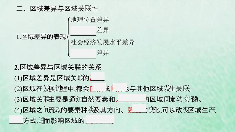 新人教版高中地理选择性必修2第一章区域与区域发展第2节区域整体性和关联性课件07