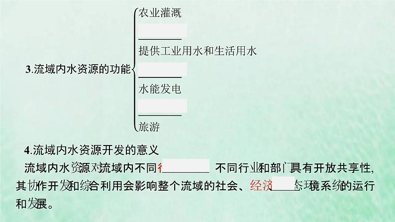 新人教版高中地理选择性必修2第四章区际联系与区域协调发展第1节流域内协调发展课件06