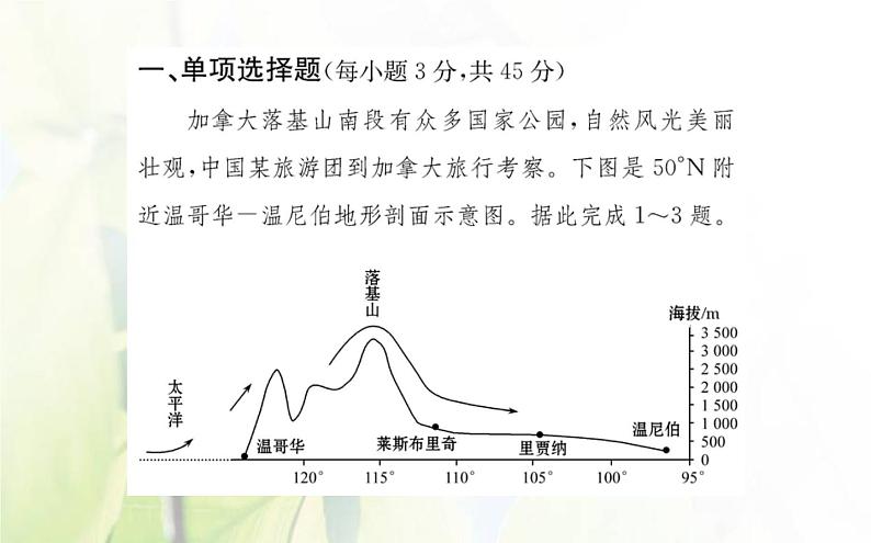新人教版高中地理选择性必修1第五章自然环境的整体性与差异性单元素养评价课件第2页